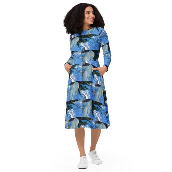 all over print long sleeve midi dress white front 66634612239fa.jpg