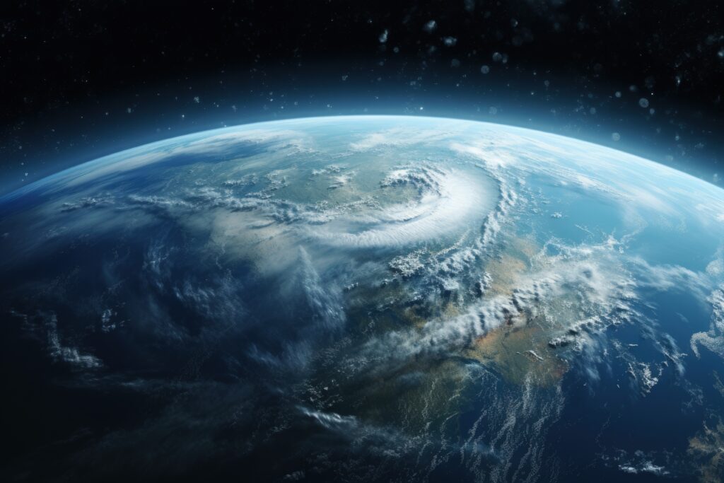 photorealistic earth planet